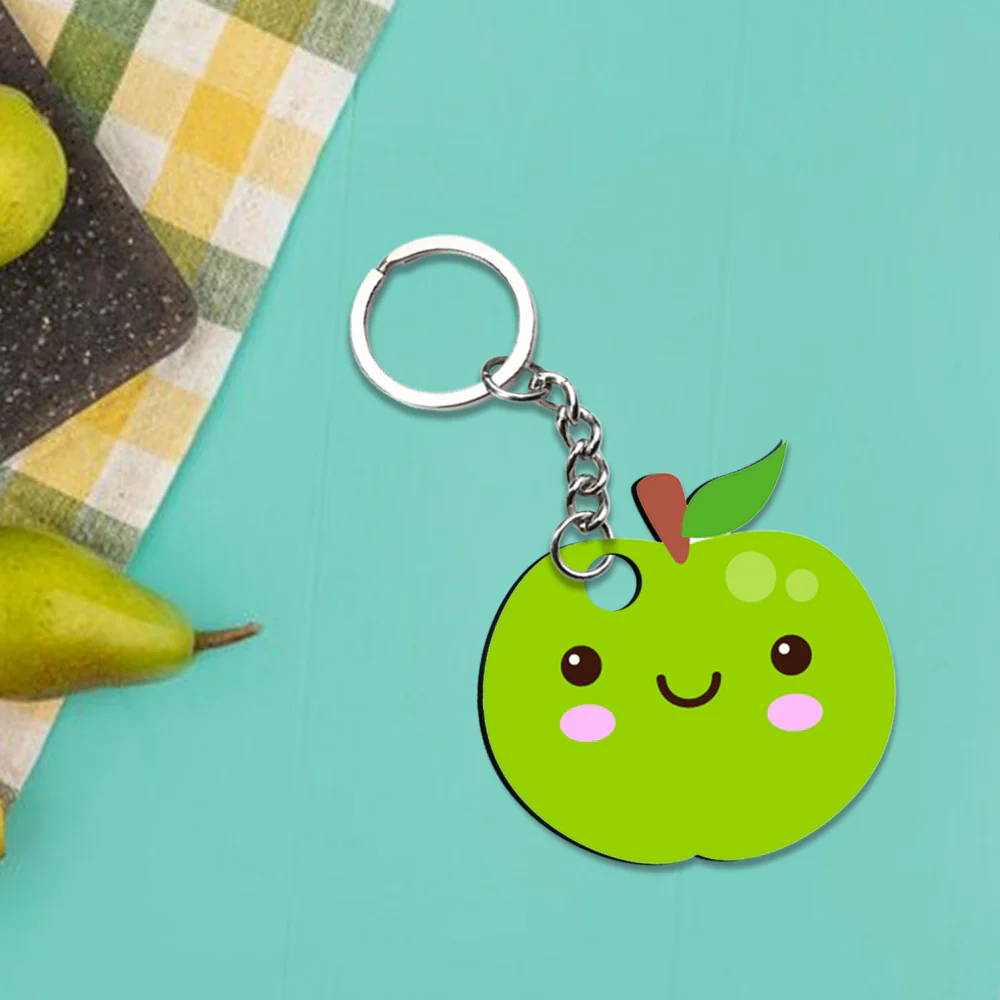 Fruity Delights: Fruit Keychain Collection - Image 7