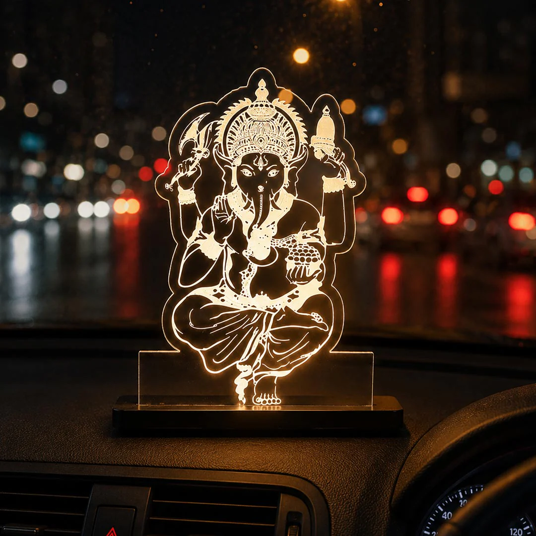 Ganesha Car Dashboard Lamp