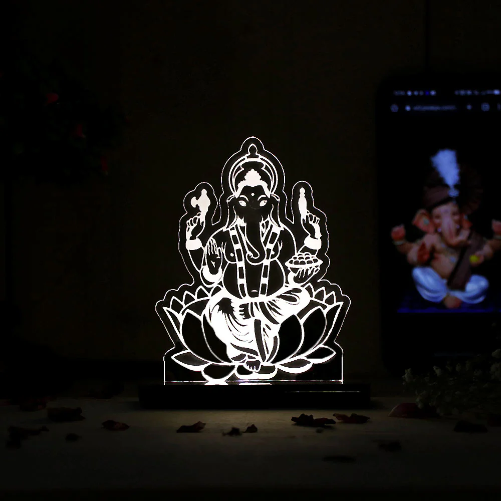 Ganpati Car Dashboard Lamp - Image 5