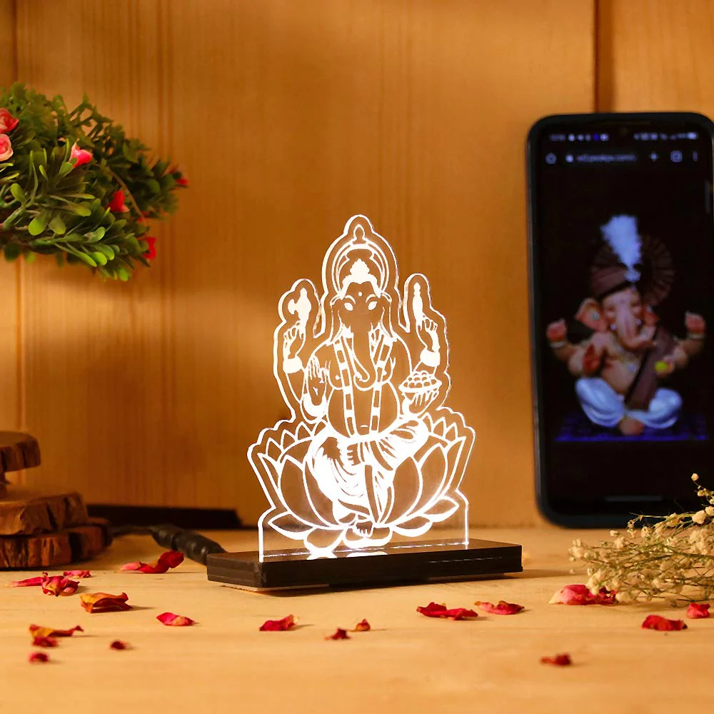 Ganpati Car Dashboard Lamp - Image 6