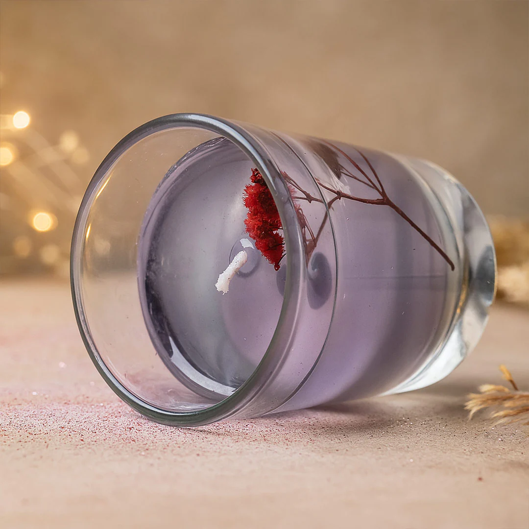 Glass Jar Gel Wax Candle - Image 6