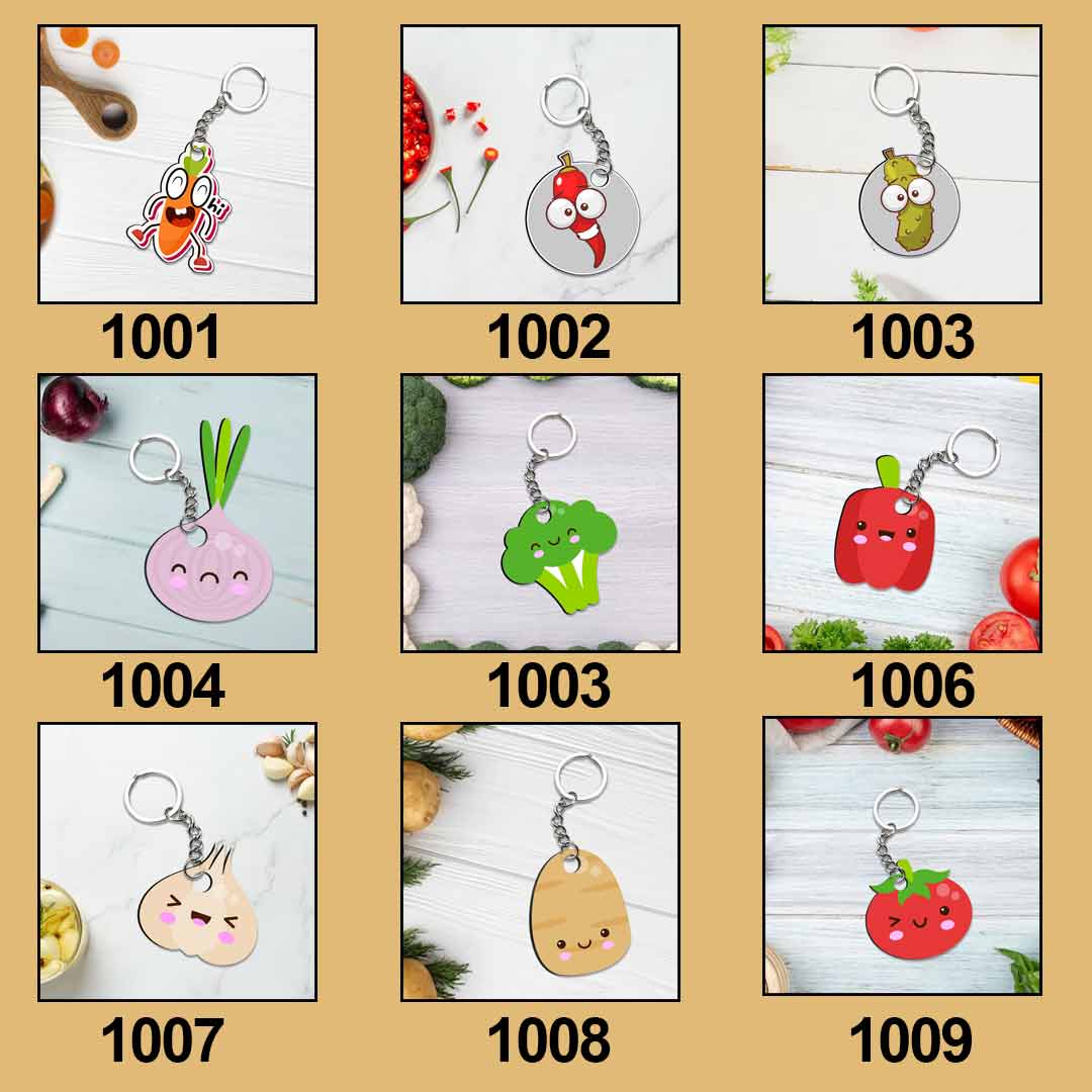 Greens on the Go: Vegetable Keychain Collection - Image 12