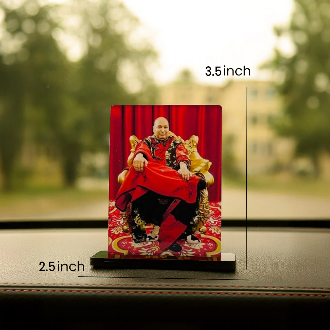 Guru Nirmal Ji Acrylic Car Dashboard- 2.5×3.5" - Image 2
