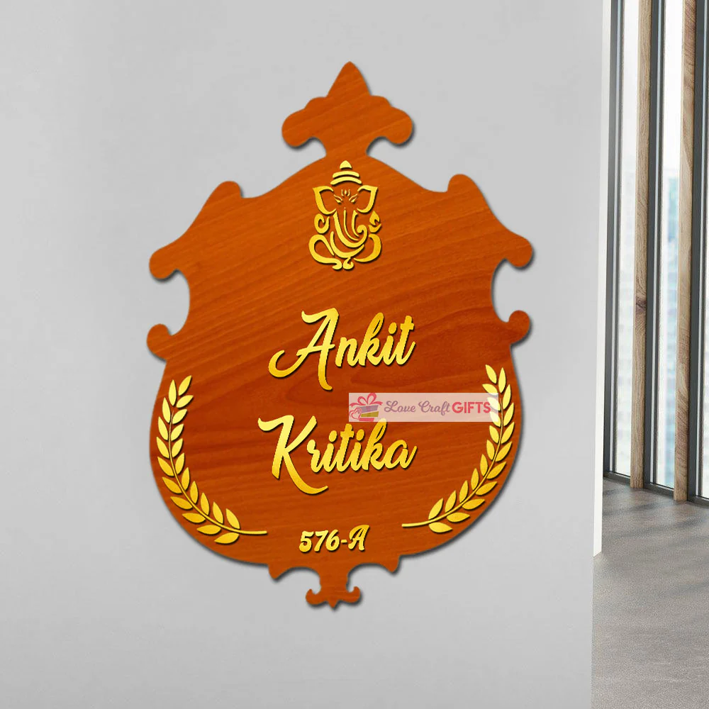 Handmade Wooden Home Name Plates-12x15" - Image 3