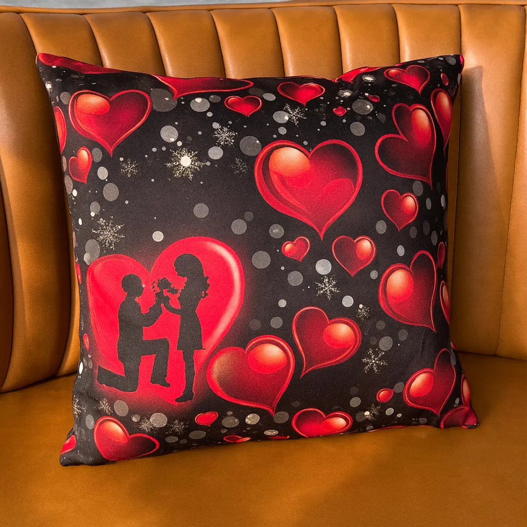 Happy Anniversary Cushion with Photo - Image 4