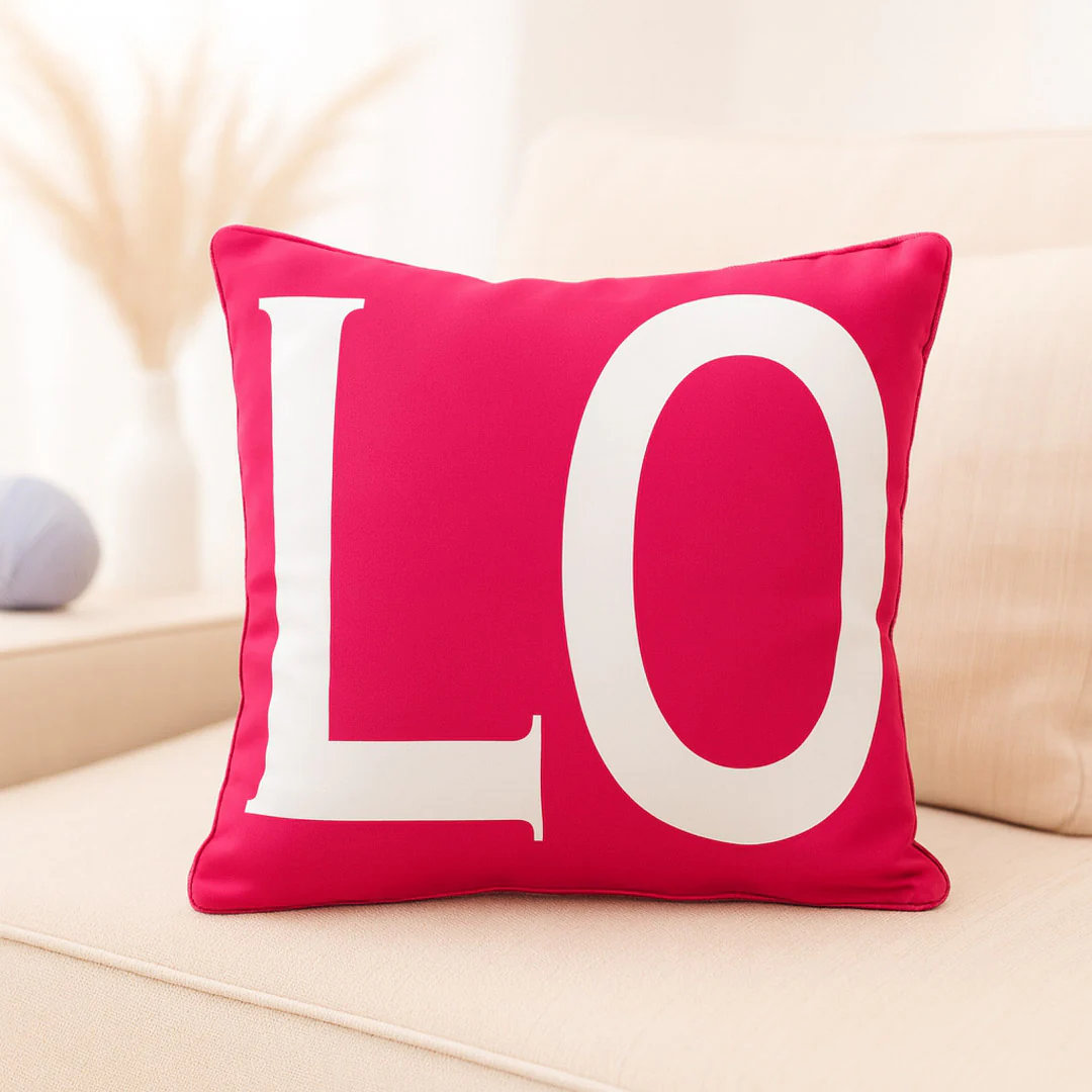 LOVE Letter Reversible Cushion