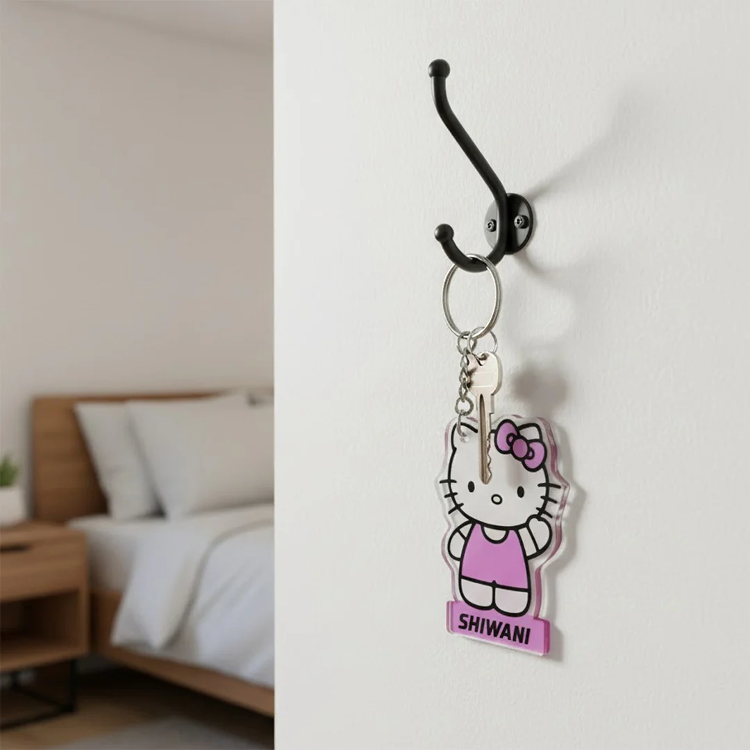 Hello Kitty Name Keychain