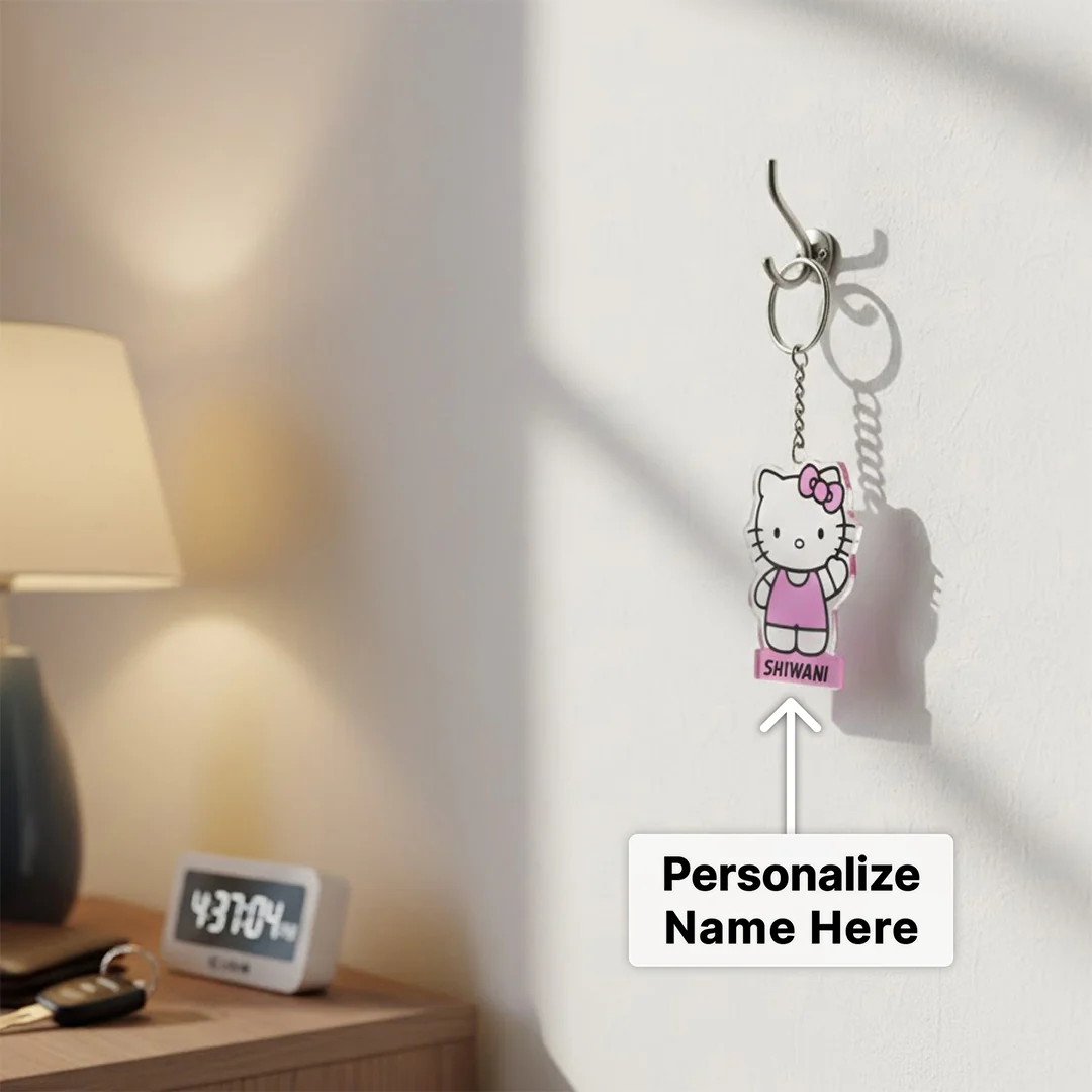 Hello Kitty Name Keychain - Image 2