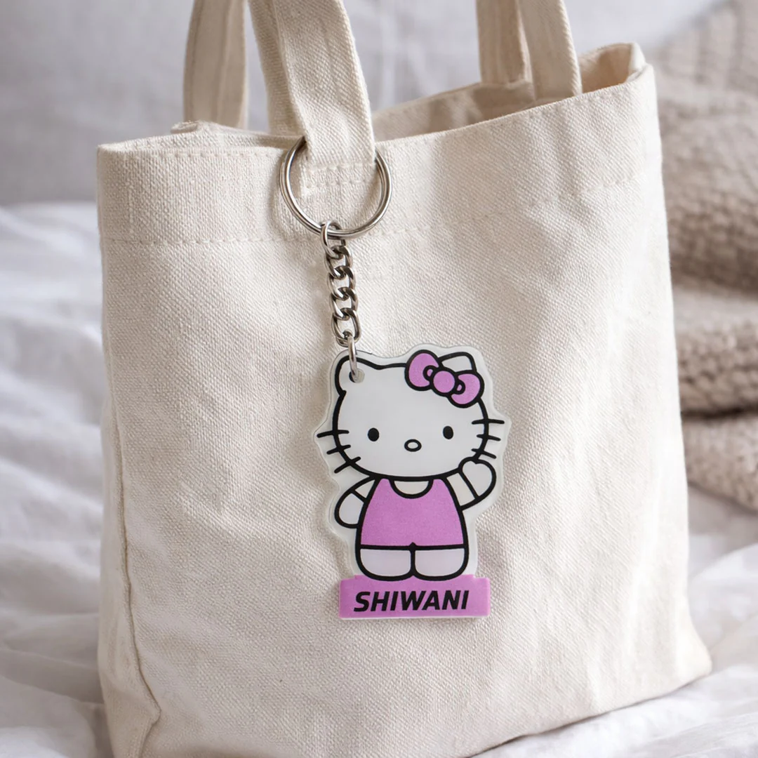 Hello Kitty Name Keychain - Image 3
