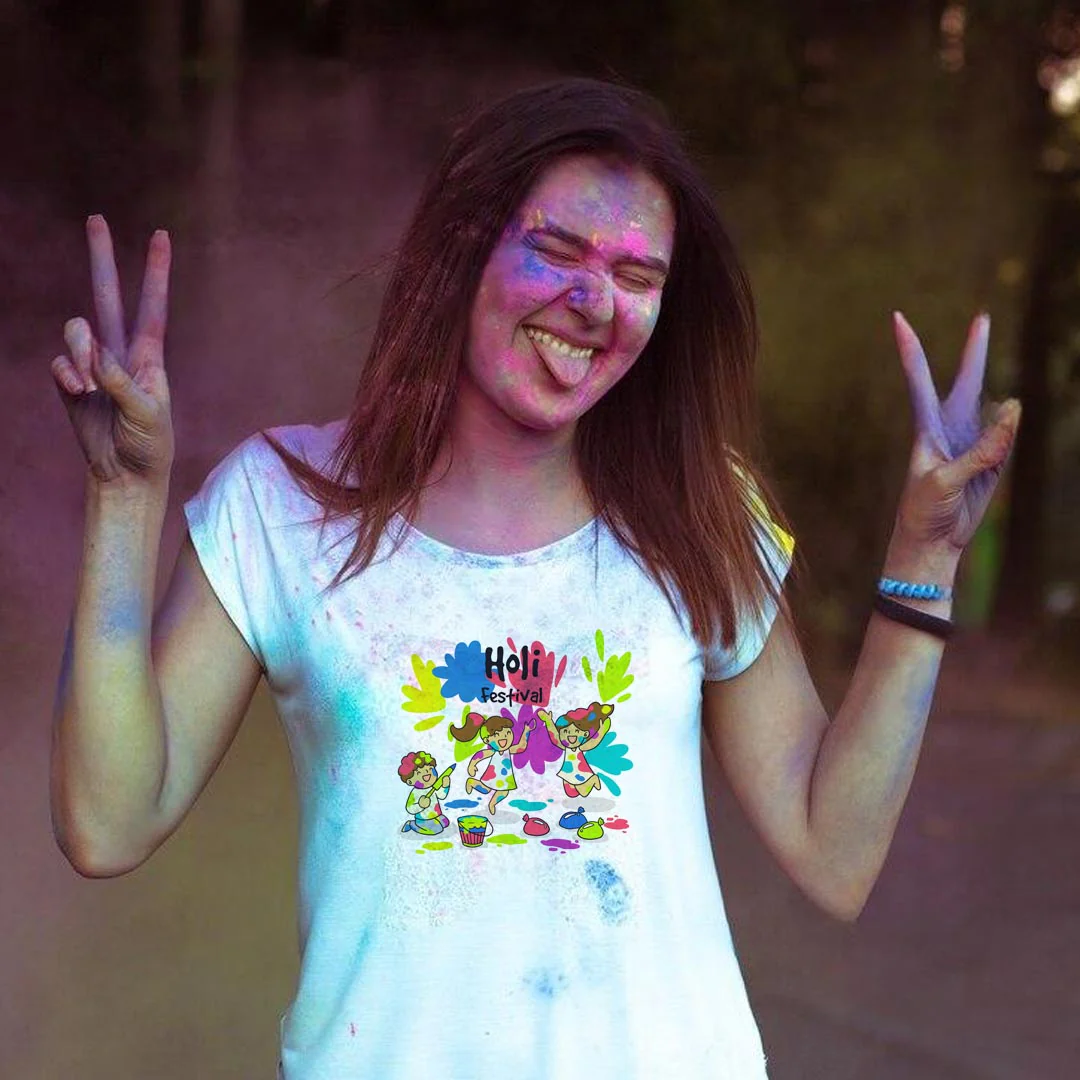 Holi Festival Printed T-shirts