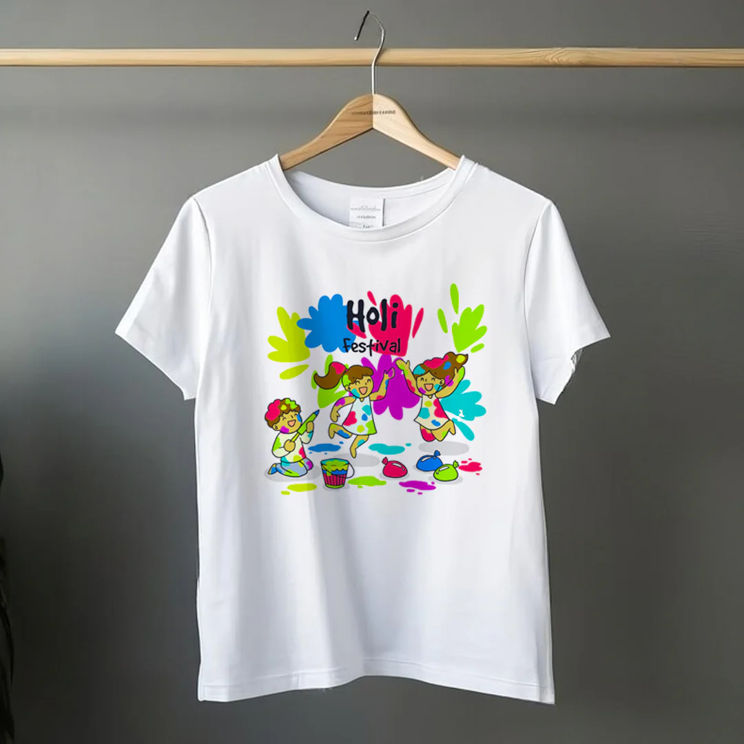 Holi Festival Printed T-shirts - Image 2