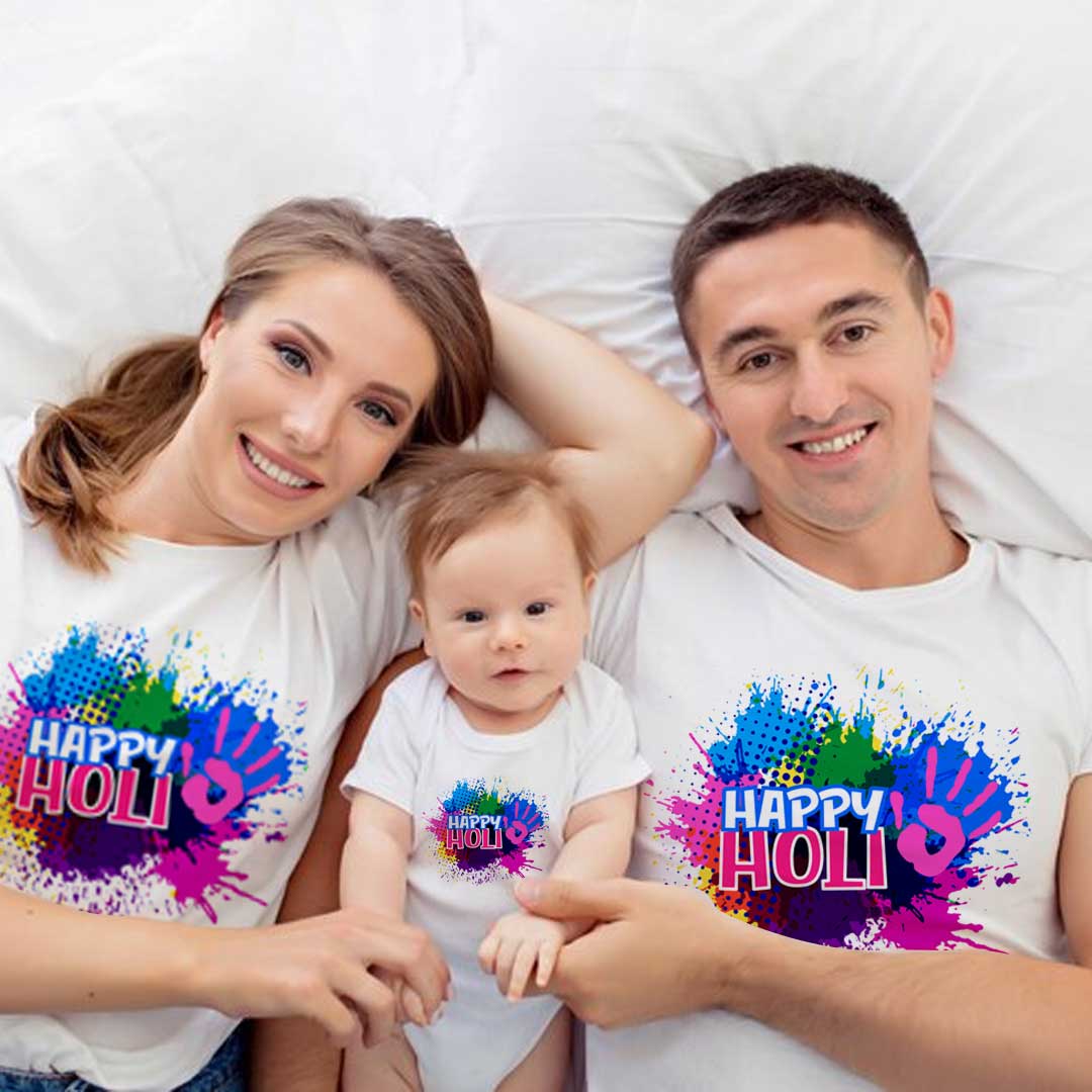 Holi Matching T-shirts for Family - Image 3