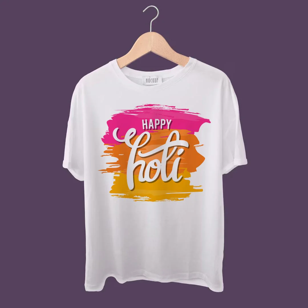 Holi Special Custom T-shirts for Hisar