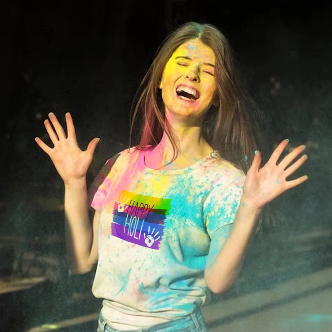 Holi Special Custom T-shirts - Image 25