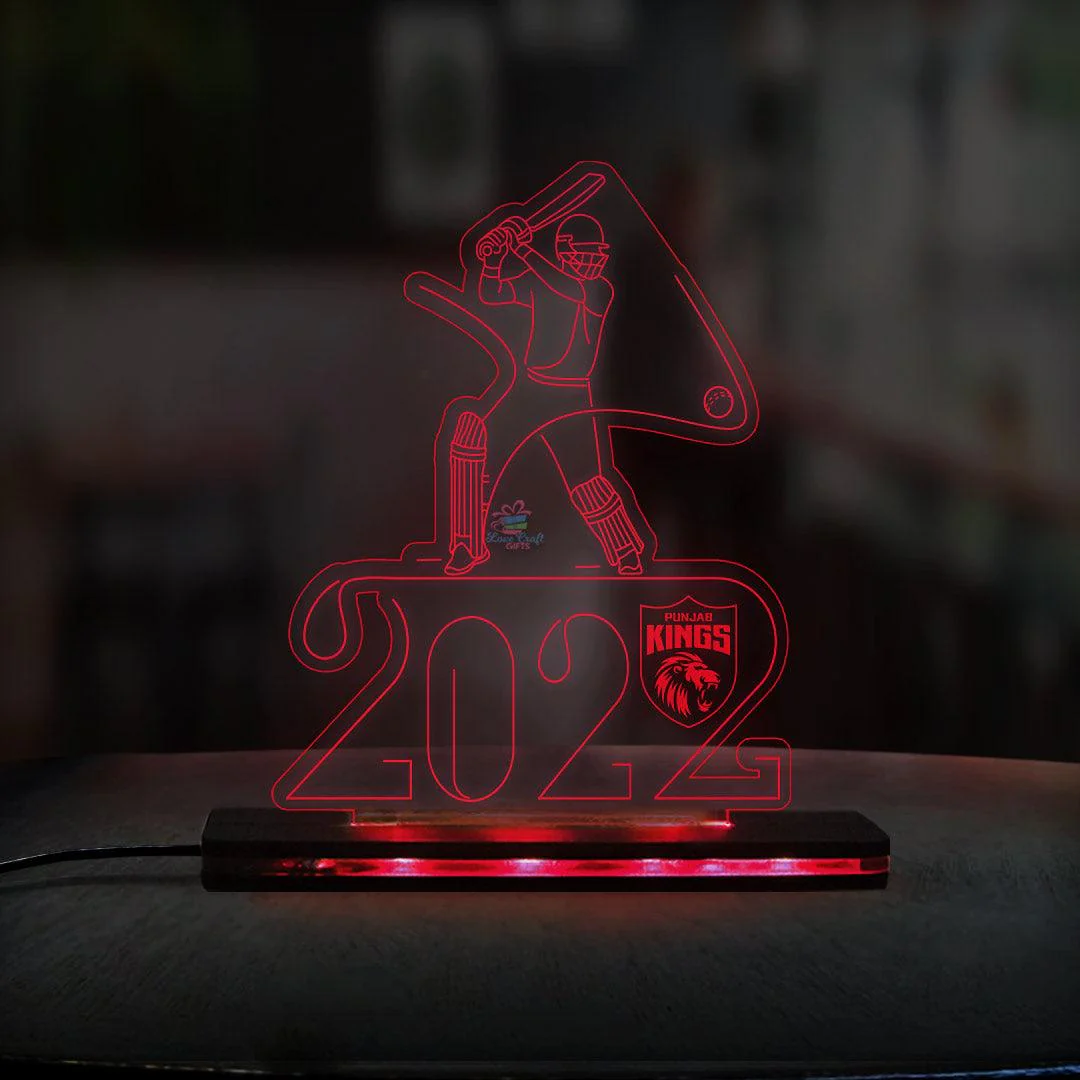 3d Acrylic Indian Premier League LED Lamp - Image 2