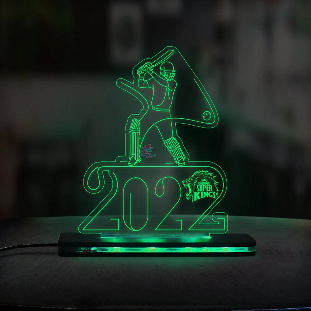 3d Acrylic Indian Premier League LED Lamp - Image 3