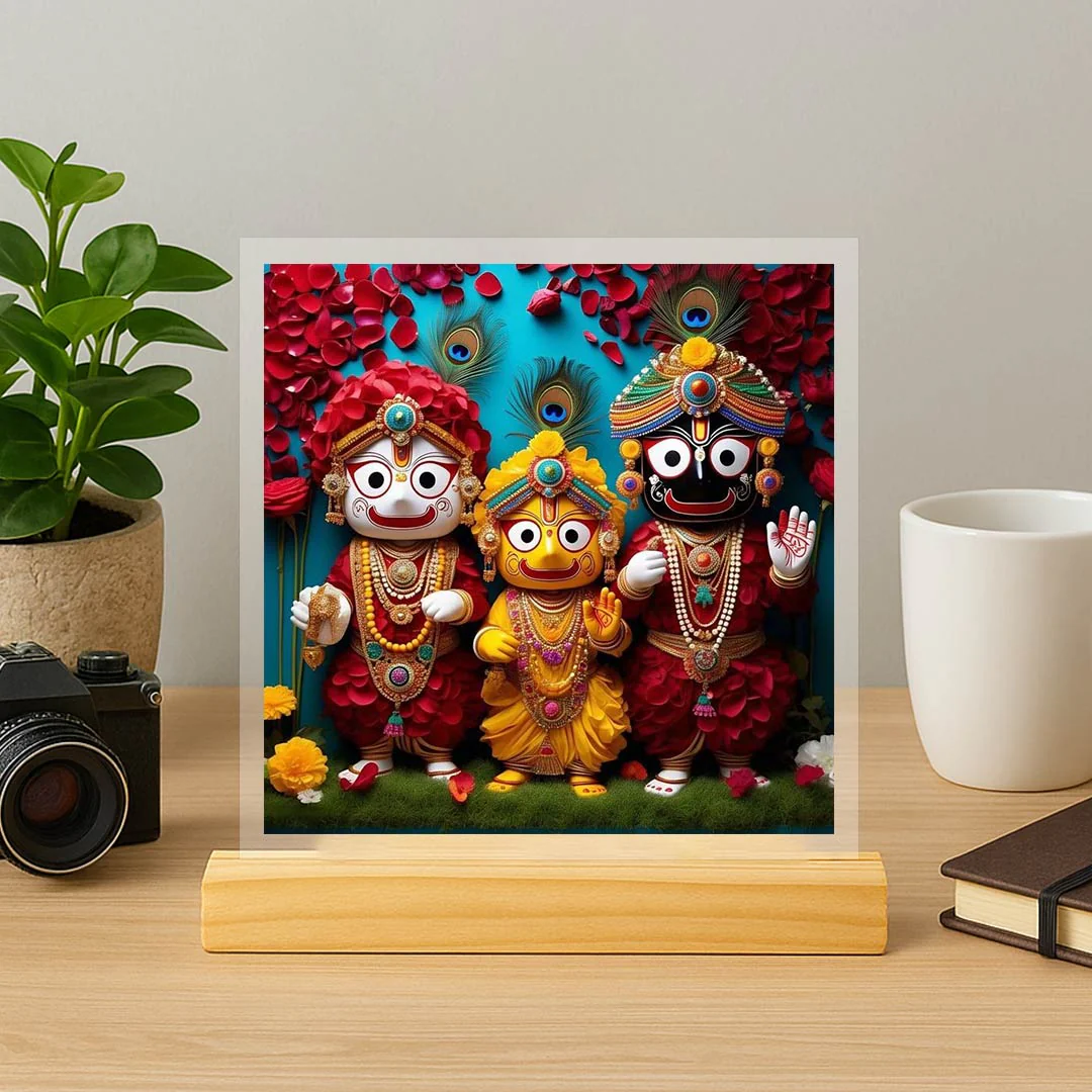 Jagannath Dev 6x6" Table Top / Table Stand Decor - Image 2