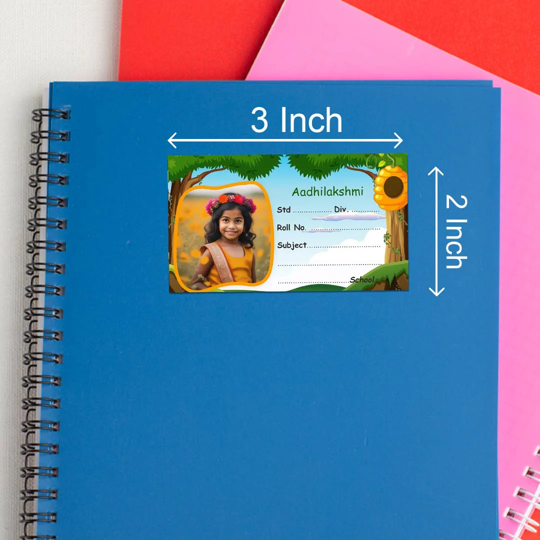 Customized School Labels With Name | 12x18" Sheet with 36 Labels - Image 30