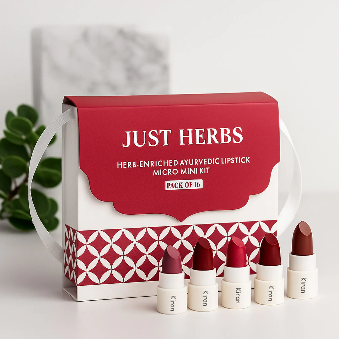 Just Herbs Lipstick Set-16 Mini Matte - Image 2