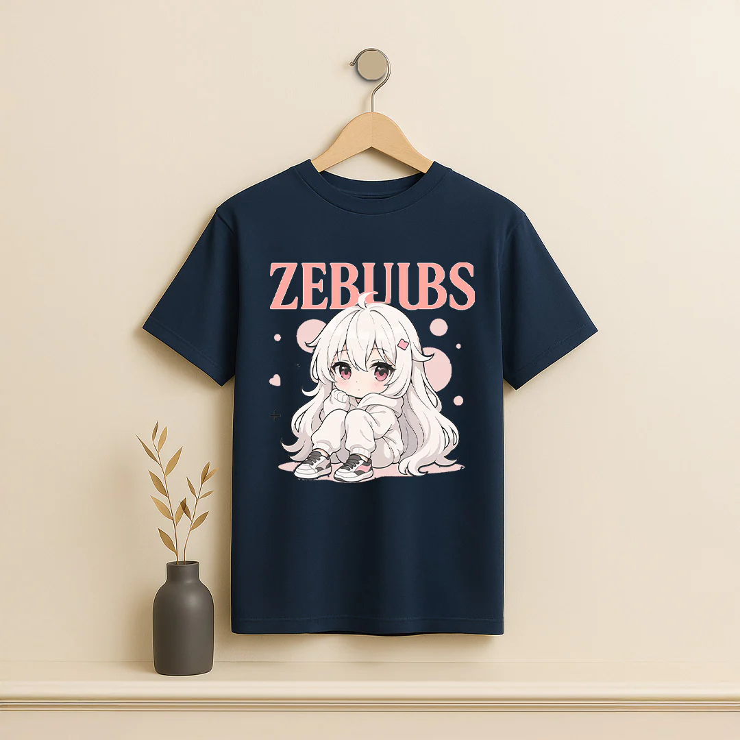 Kawaii Anime Girl Graphic T-Shirt - Image 4