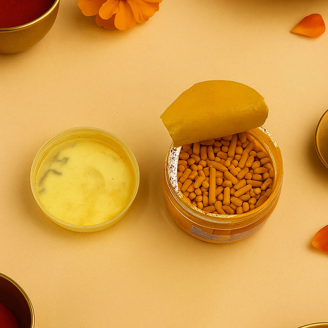 Kesar Chandan Tika( Ashtagandha Tilak)
