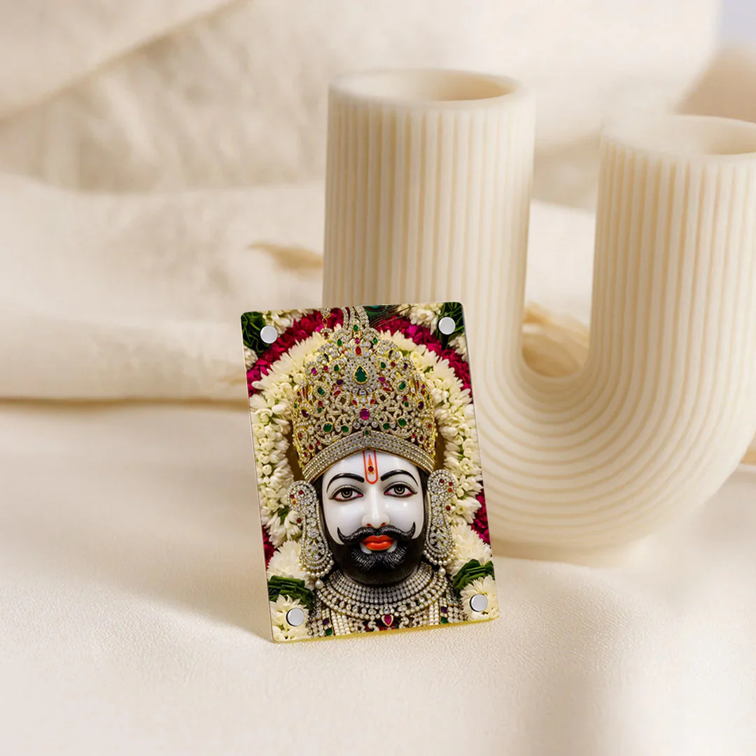 Khatu Shyam Ji Acrylic Magnet | 2×3" - Image 5