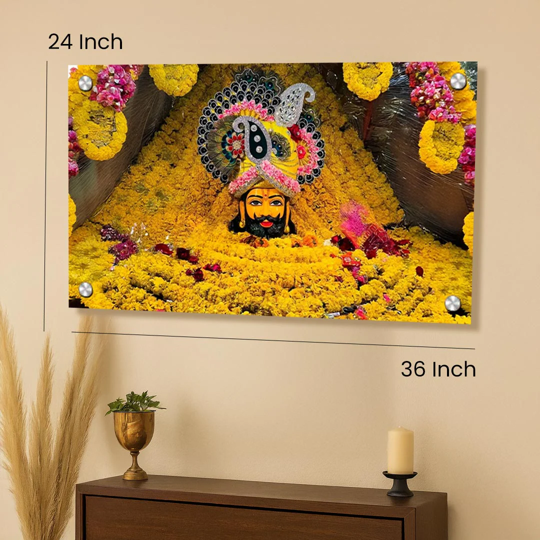 Khatu Shyam Ji Premium Acrylic Wall Frame |24×36" - Image 2