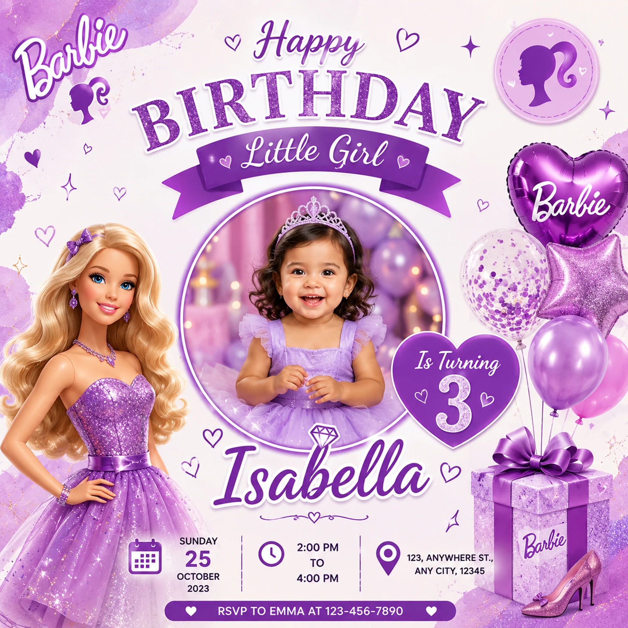 Kids Birthday Party E-Invite for Baby Boys & Girls | Digital Birthday Invitation Card - Image 7
