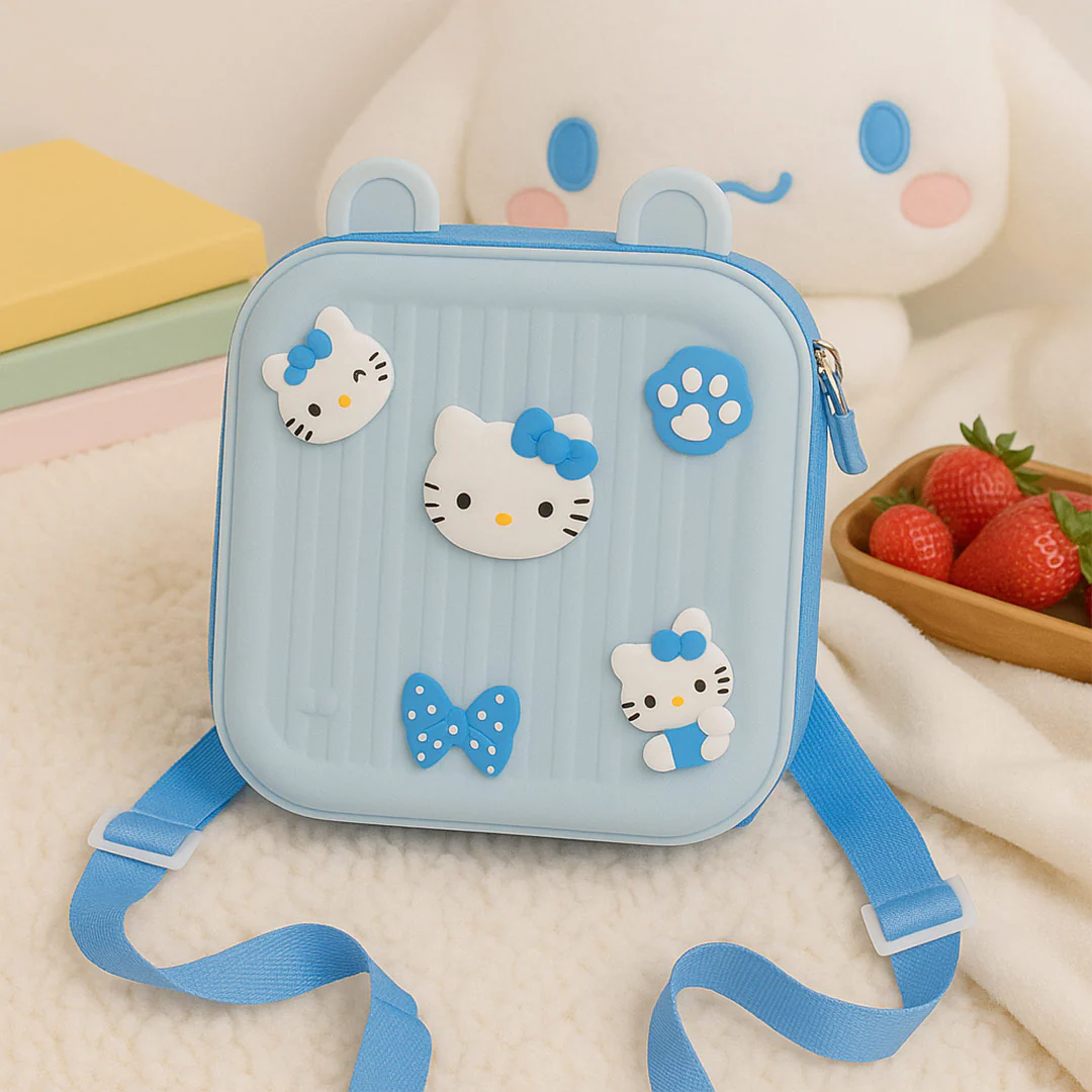 Kids Hello Kitty Blue Sling Bag - Image 5
