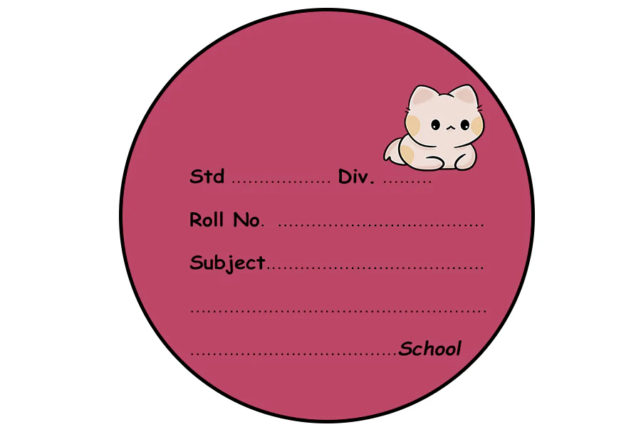 Kitty Name Slips | 12x18" Sheet with 36 Labels - Image 2
