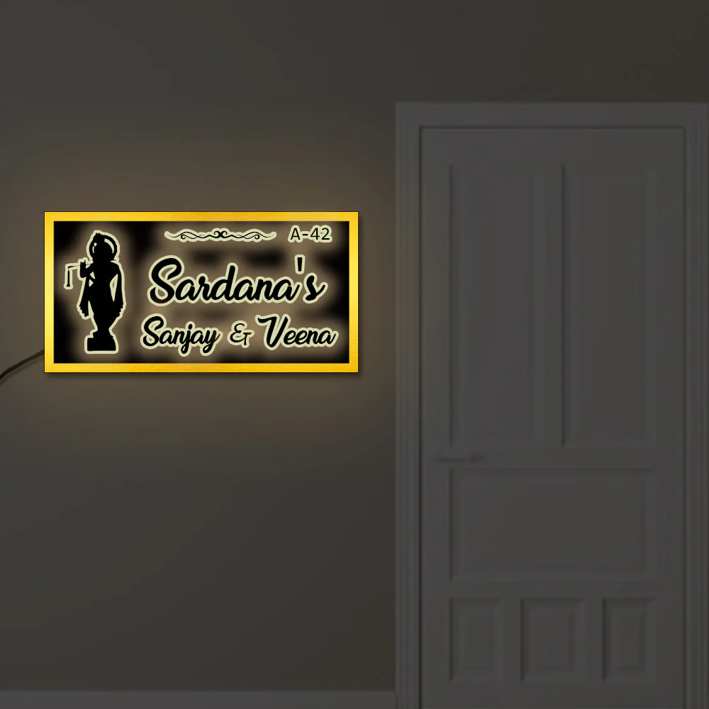 Krishan LED Name Plates For Home - Image 2