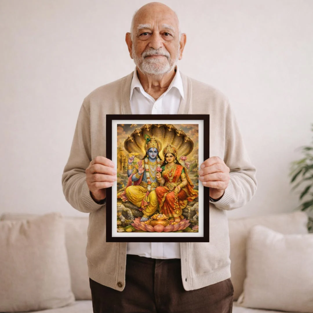 Lakshmi Narayan Wall Frame - Image 3