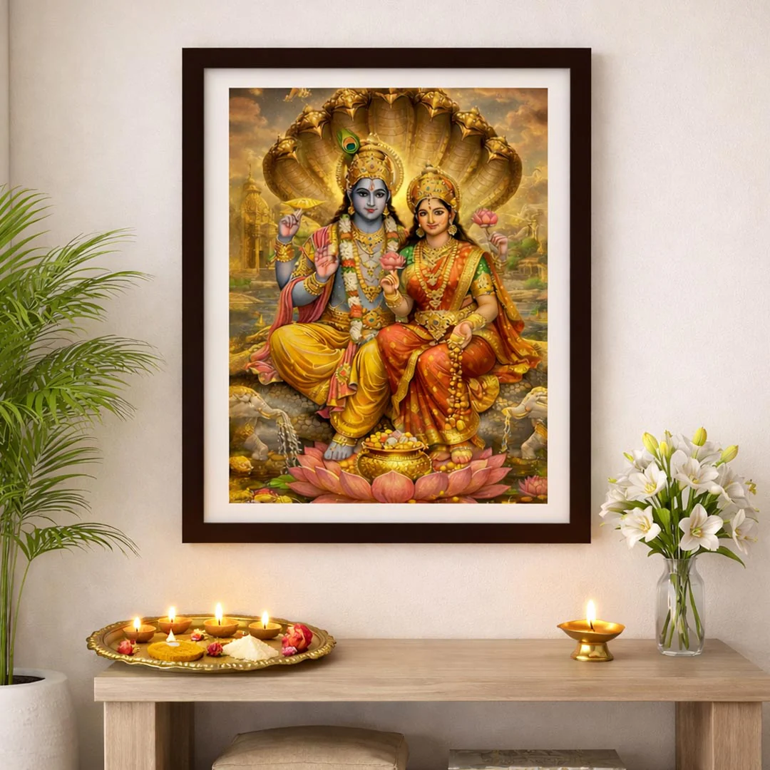 Lakshmi Narayan Wall Frame - Image 4