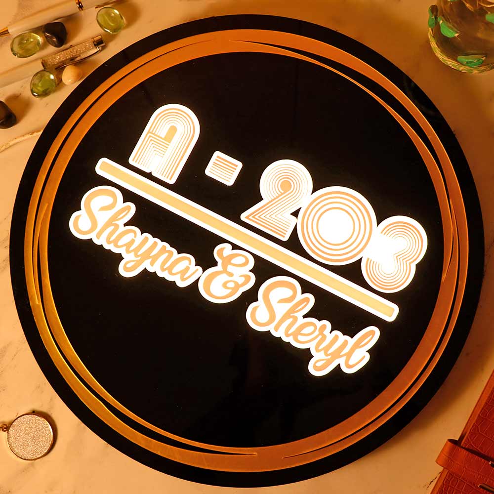 Personalized LED Name Plates For Home