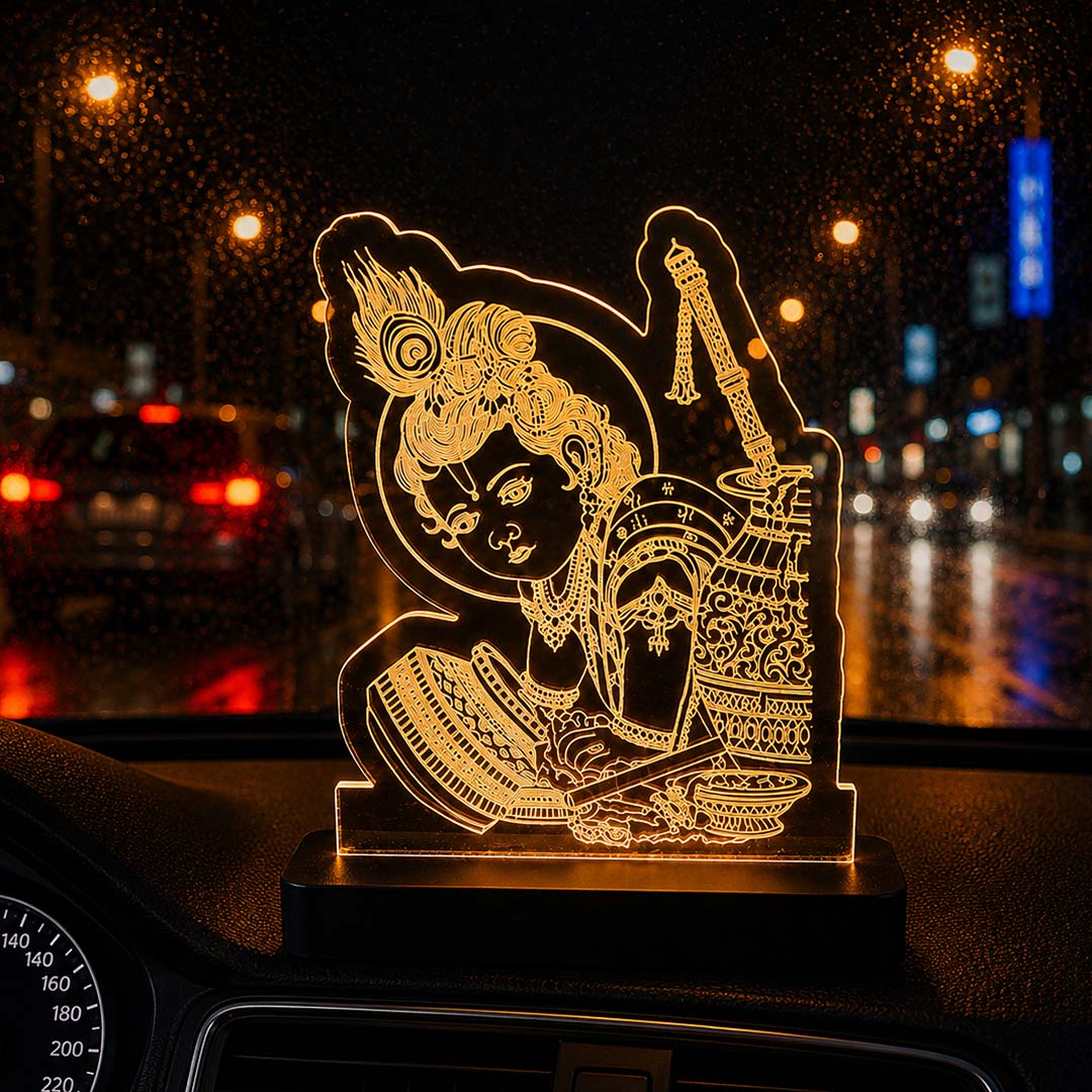Little Krishna Car Dashboard Lamp - Image 3