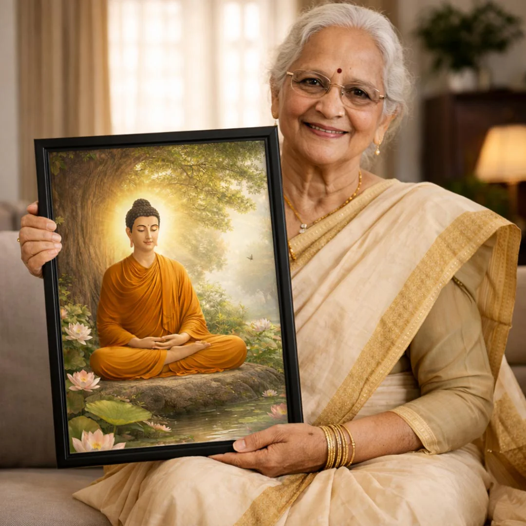 Lord Buddha Meditation Wall Frame - Image 3