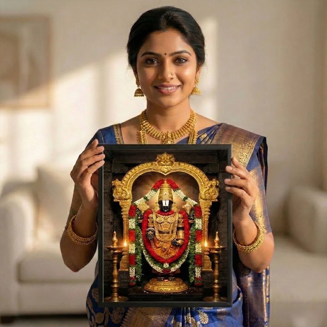 Lord Venkateswara Balaji Spiritual Wall Frame - Image 3