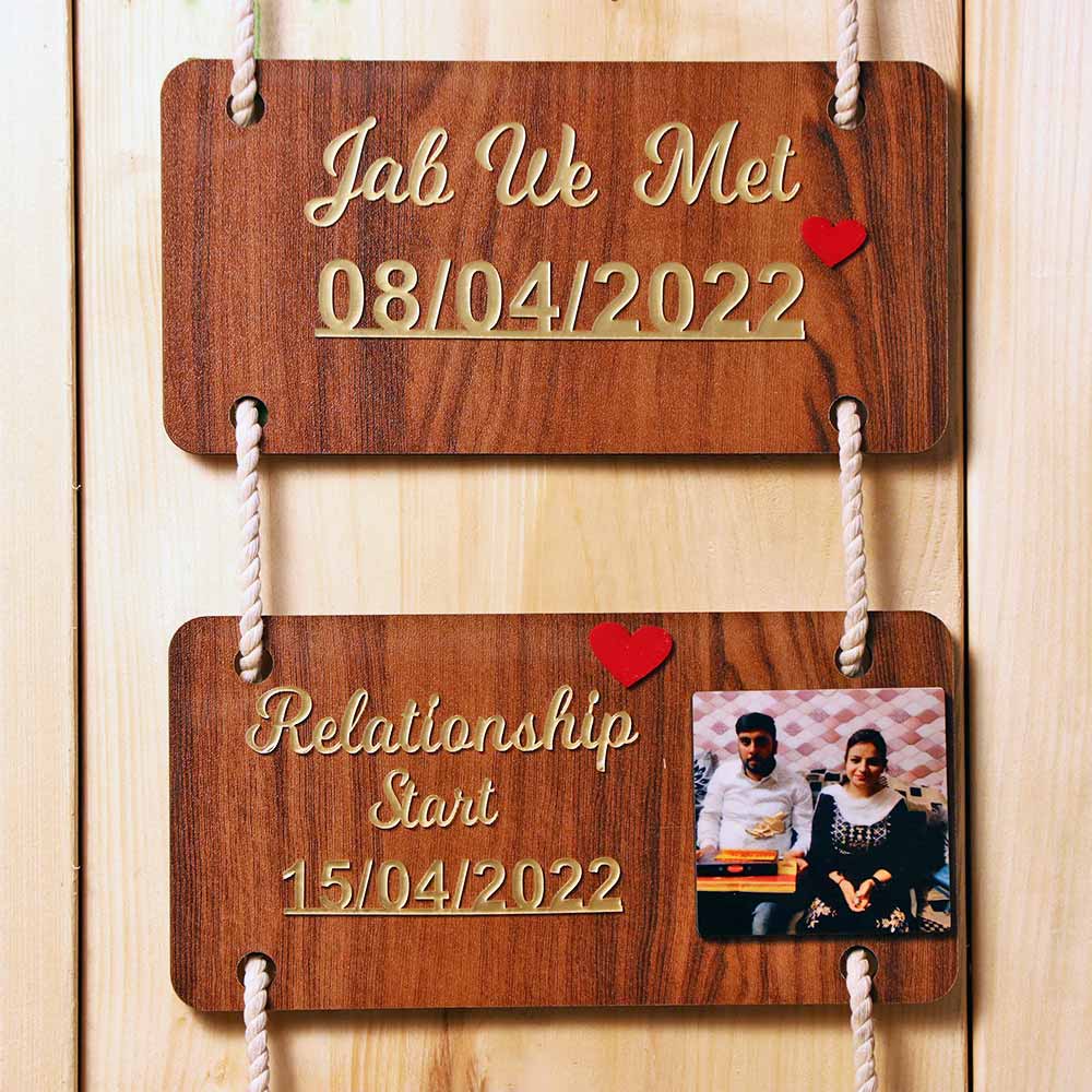 Love Story Wooden Wall Hanger - Image 3