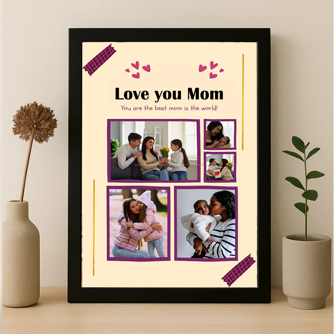 Love You Mom Photo Collage Frame - Image 2