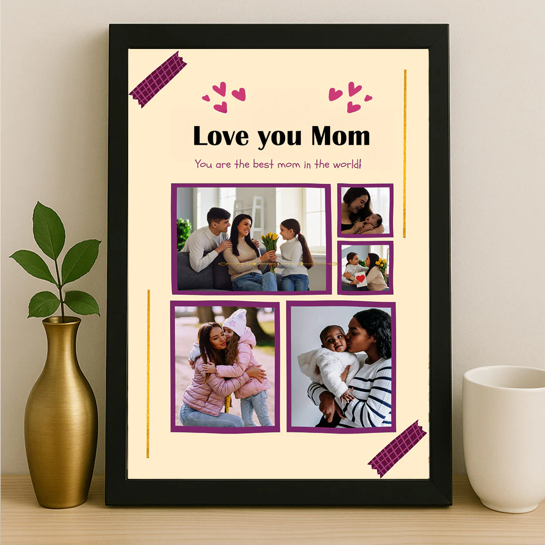 Love You Mom Photo Collage Frame - Image 3