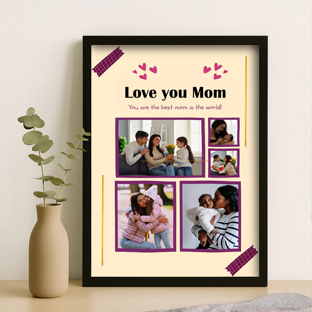 Love You Mom Photo Collage Frame - Image 4