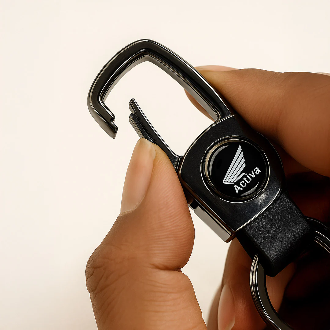 Luxury Leather Loop Keyring - Image 3