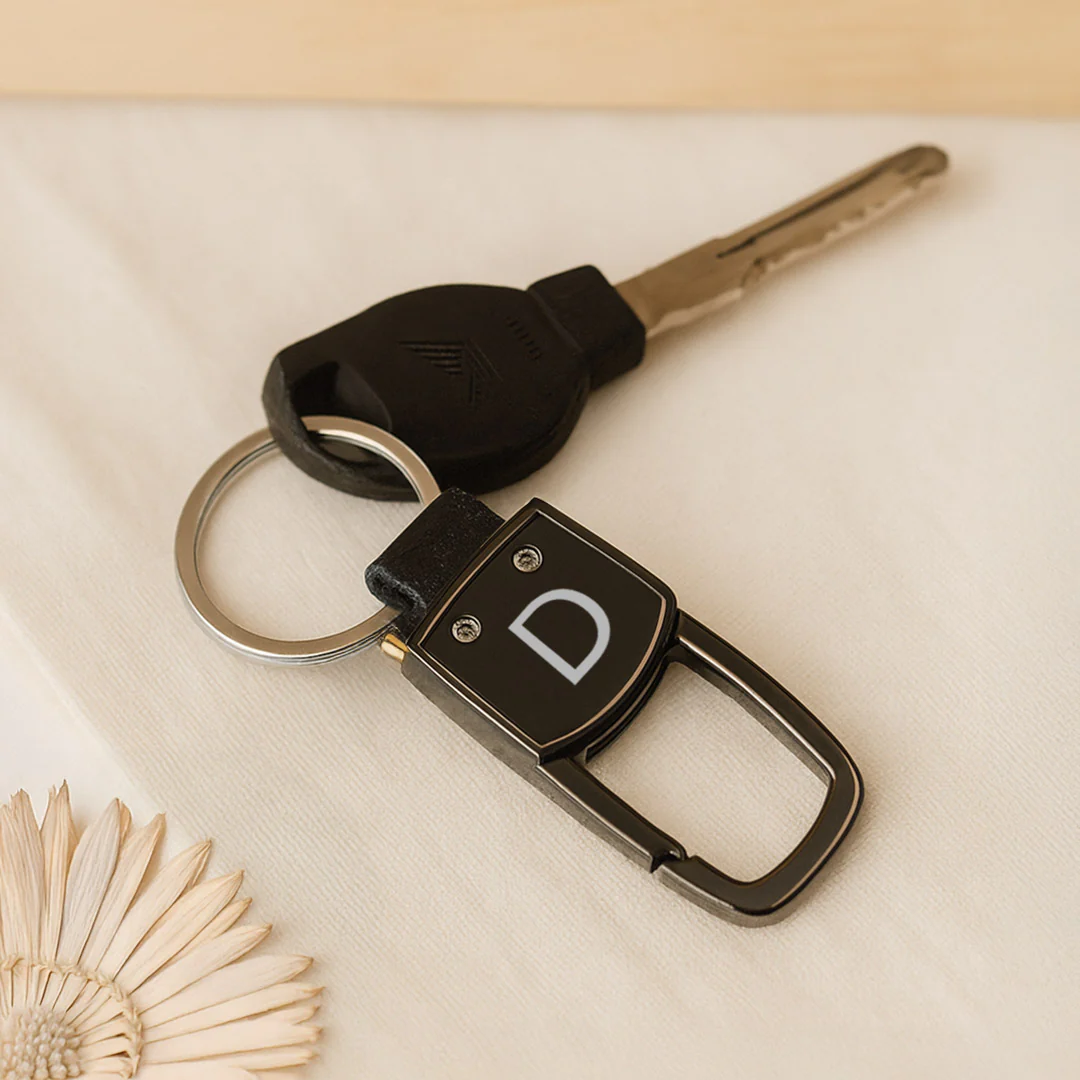 Luxury Leather Loop Keyring - Image 4