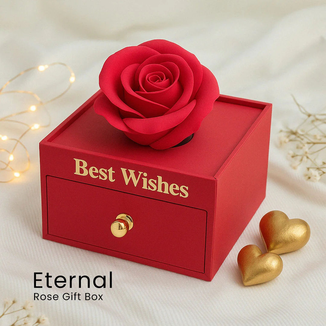 Luxury Red Gift Box with Drawer - Image 3