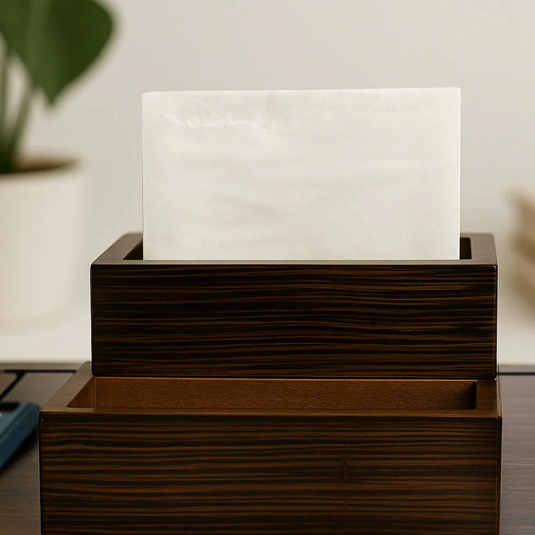 Luxury Wooden Office Desk Organizer Set - Image 5