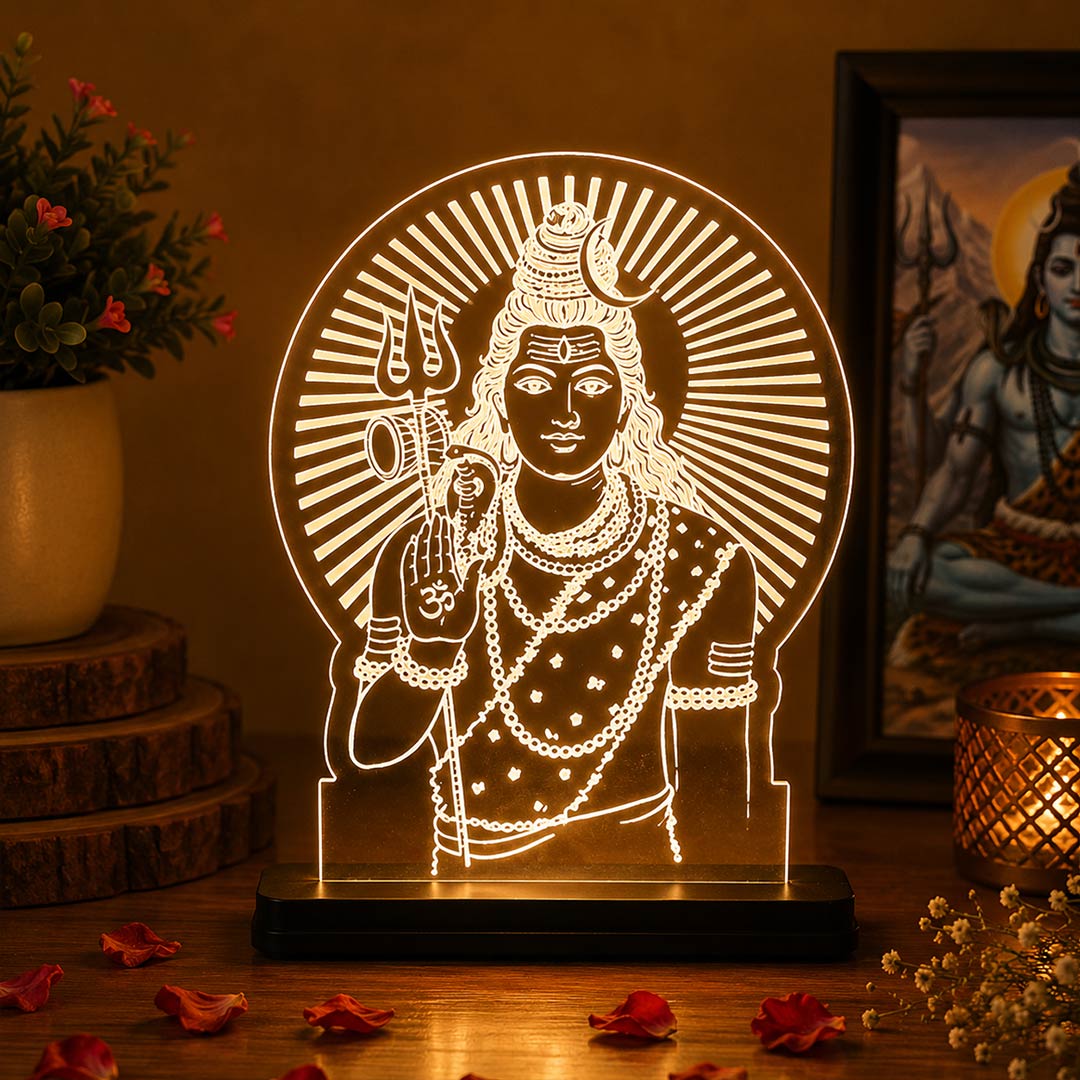 Mahadev Car Dashboard Lamp