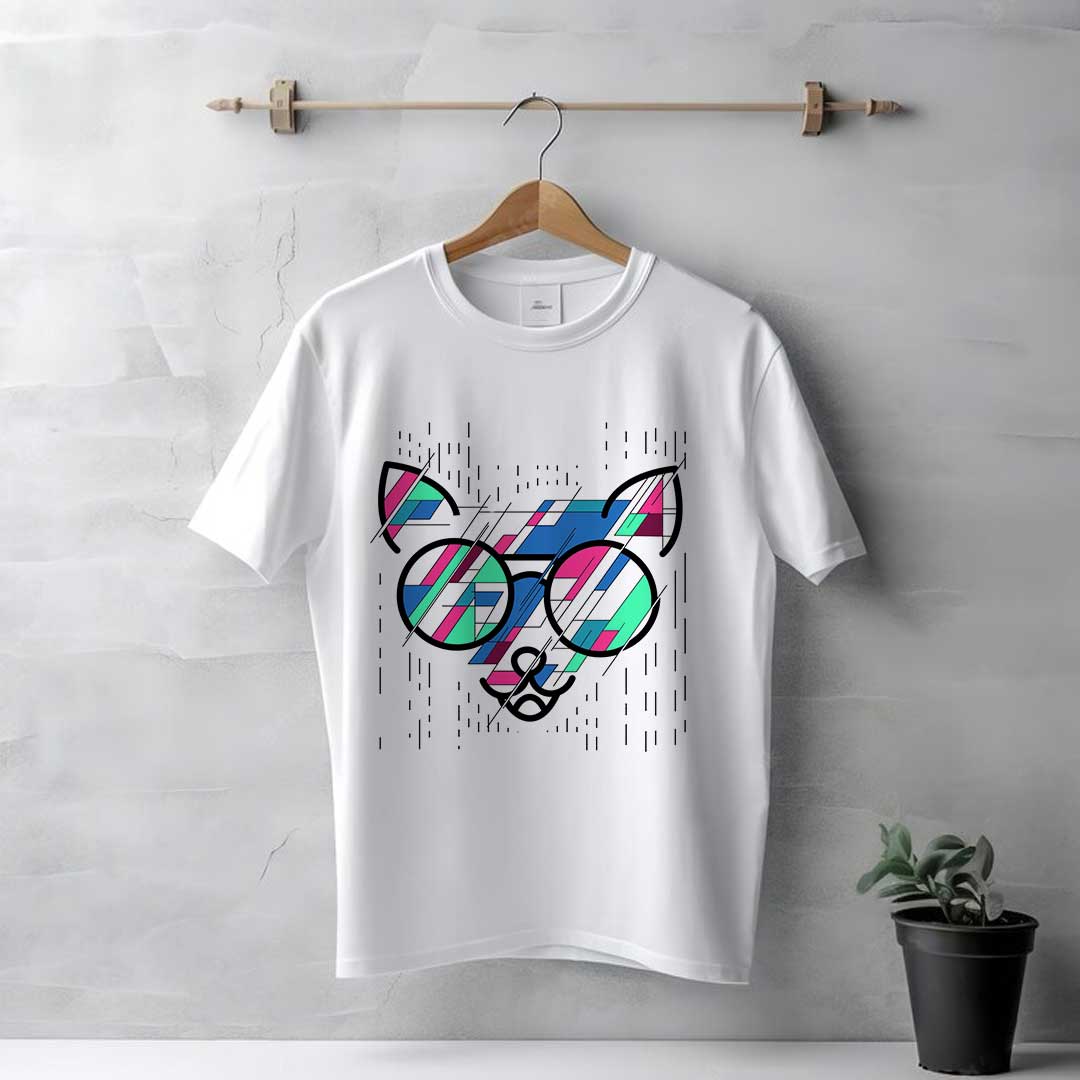 Men's White Crazy T-Shirt - Image 2