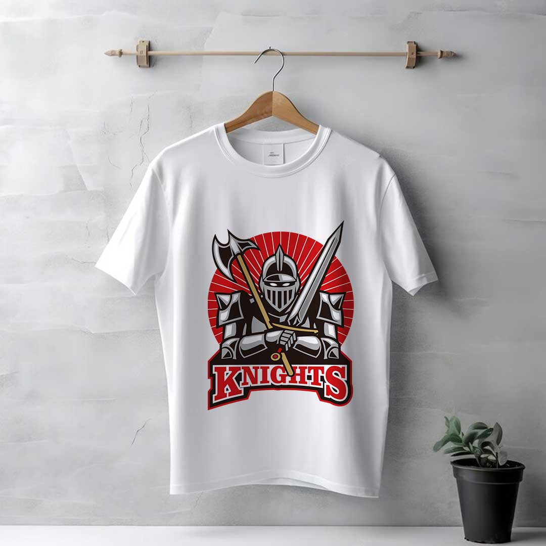 Men's White Knights T-Shirt - Image 2