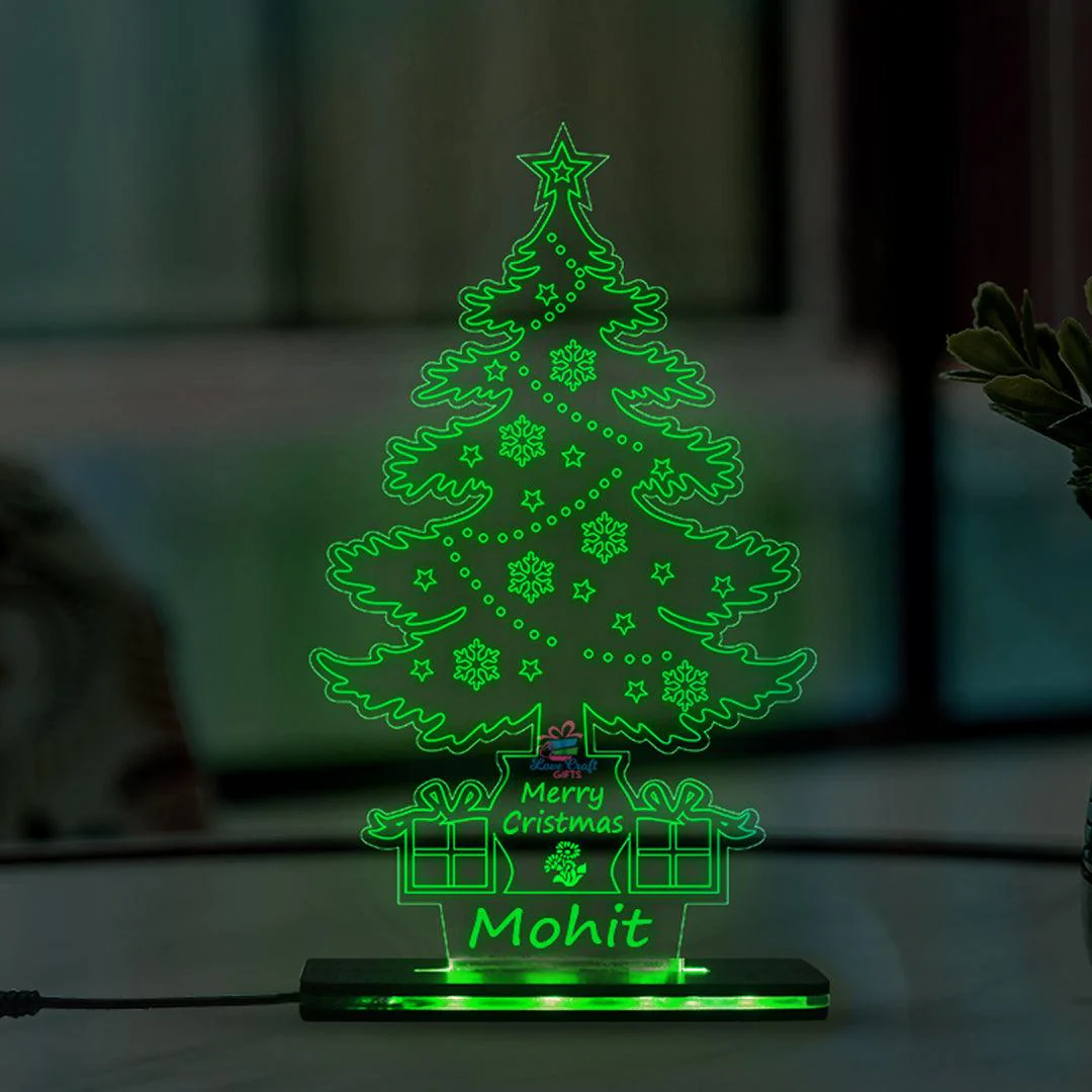 3d Acrylic Merry Christmas LED Lamp - Image 4