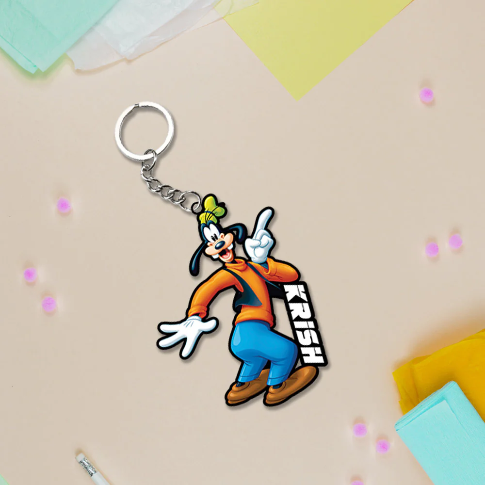 Mickey Mouse Characters Keychain Or Keyrings With Name - Image 6